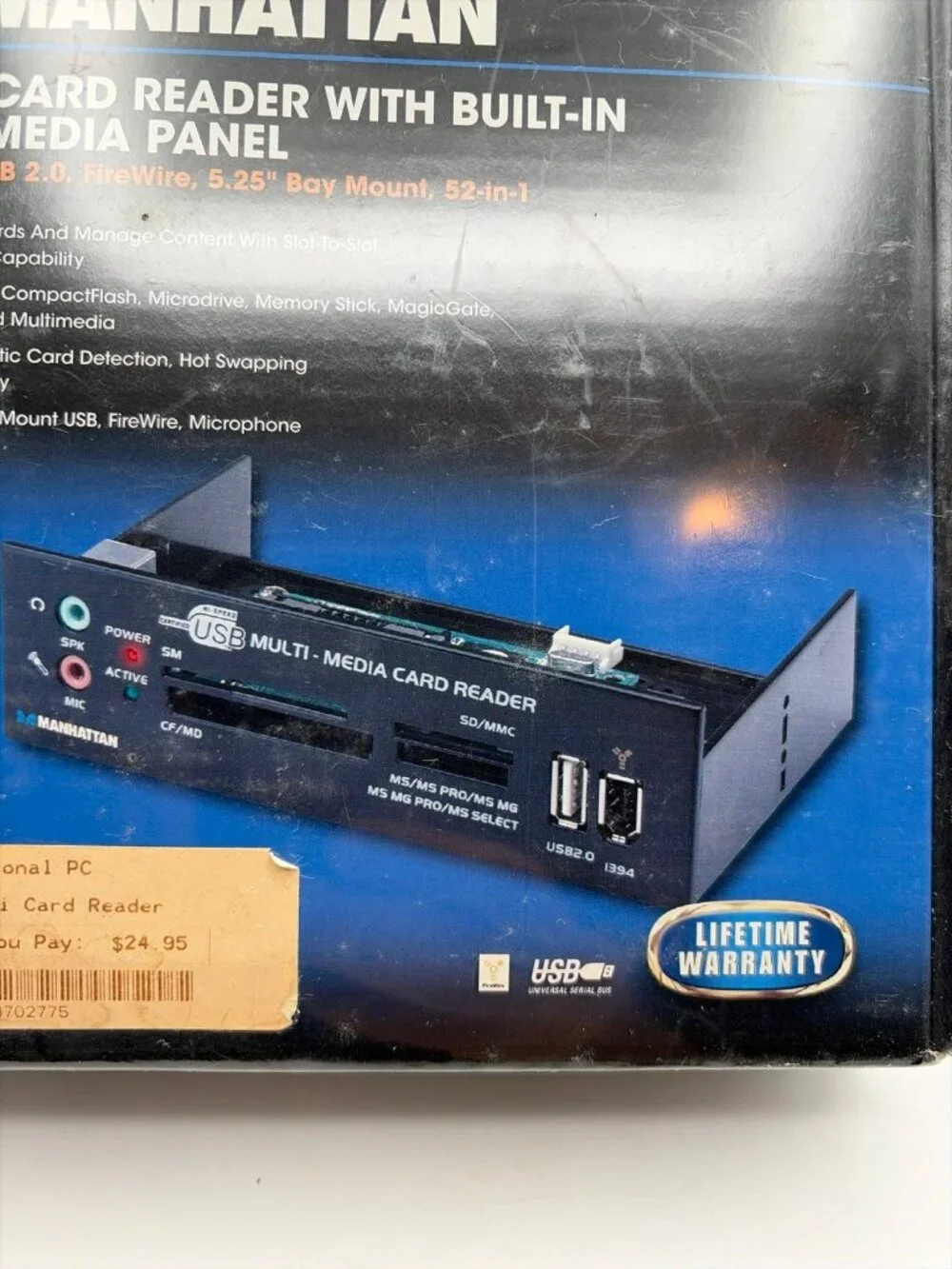 Manhattan 52-in-1 Mutli-Card Reader w/Built-in Multimedia 5.25